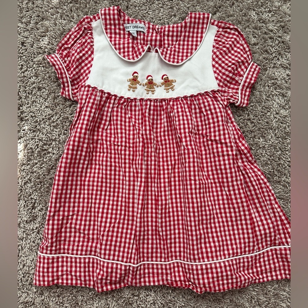 Sweet Dreams Red Gingham Kids Dress